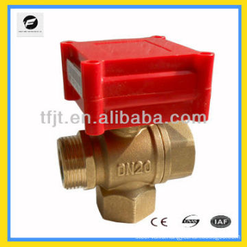 1/2inch 3-way Brass CWX-1.0A motor valve for fire-flight sprinkler service,Fan coil and,hot water cycle system